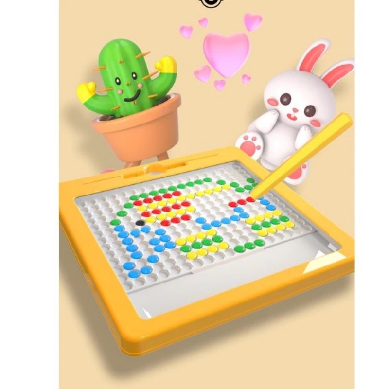 New Generation Magnetic Puzzle Drawing Board, Magnetic Puzzle Educational Toys, Magnetic Ballpoint Pen Drawing Board for Children