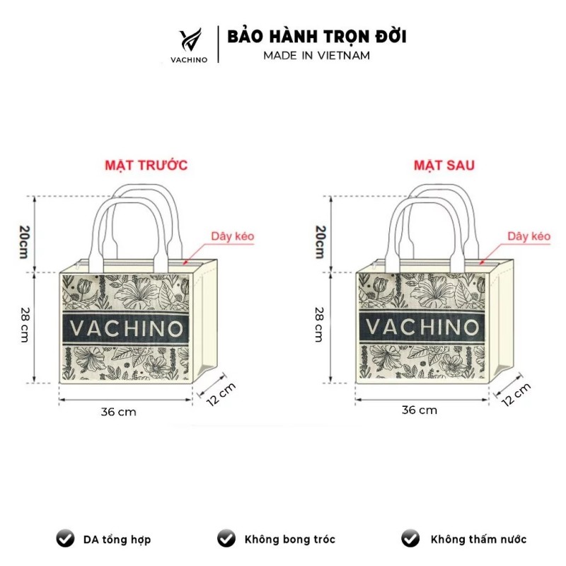 VACHINO - TX038 Vintage beach bag, travel straw bag, cool floral pattern, environmentally friendly. 12 month warranty