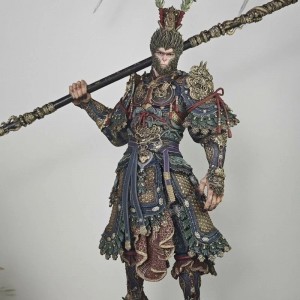 Mô hình 3D "Black Myth: Wukong" - Tượng Thiên Mệnh Nhân của Tôn Ngộ Không, Nhân vật huyền thoại - Mẫu nguyên bản màu trắng