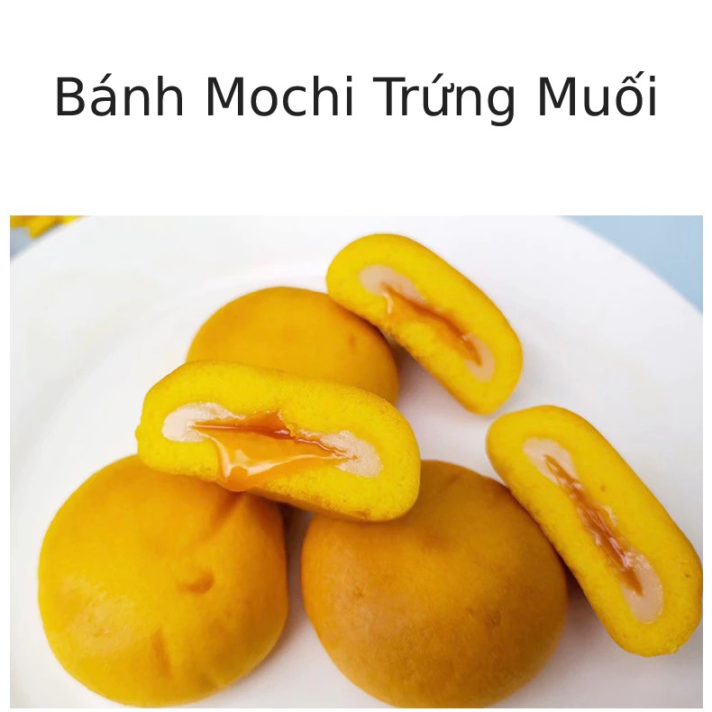 Delicious and Rich Salted Egg Mochi Cake Suitable for the Whole Family