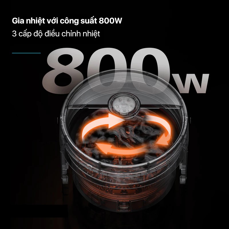 PHILIPS 6501 Massage Foot Bath - compact design, relaxing foot massage, heating with high capacity 800W