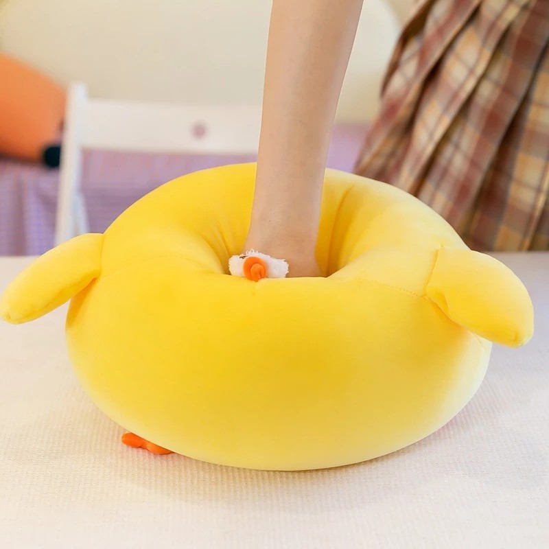High quality big belly yellow chicken teddy bear