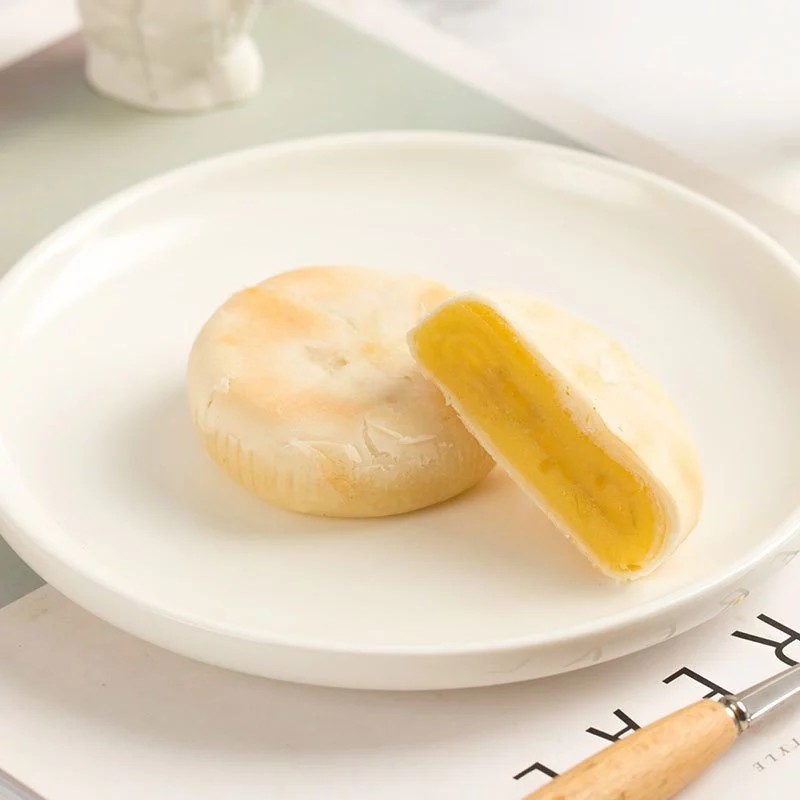 Sweet and Light Durian Mochi Cake, 500g Box for Durian Lovers