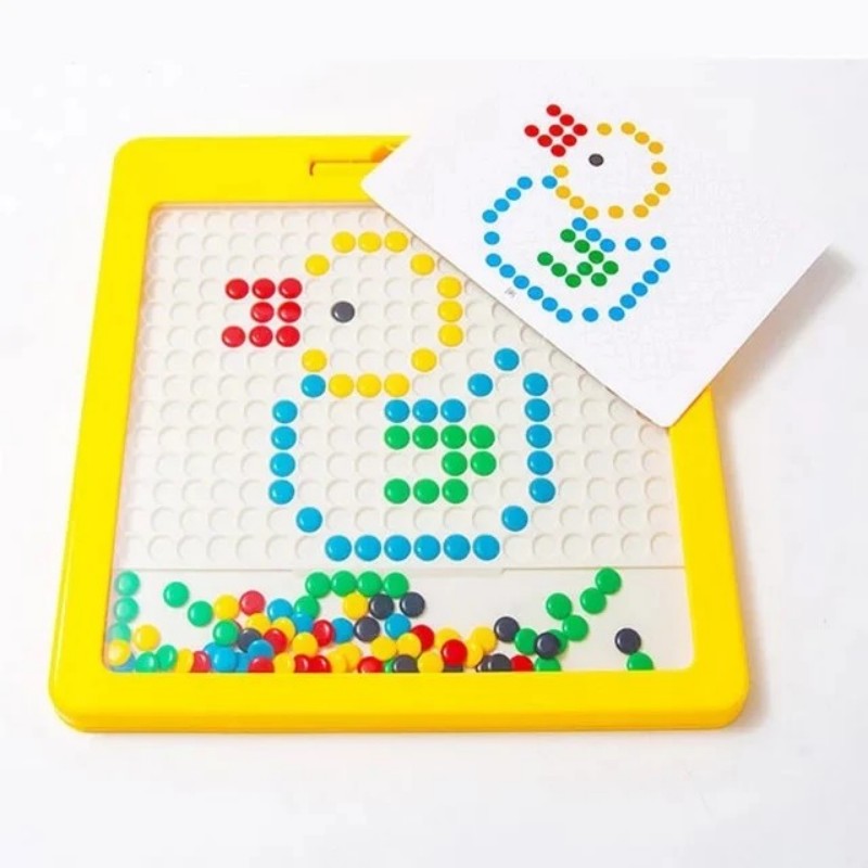 New Generation Magnetic Puzzle Drawing Board, Magnetic Puzzle Educational Toys, Magnetic Ballpoint Pen Drawing Board for Children