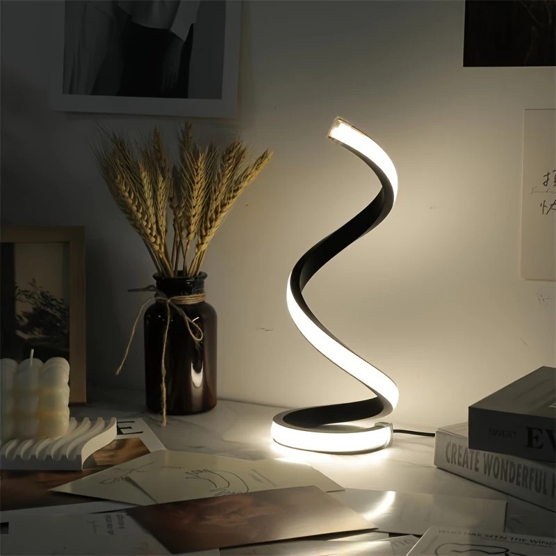 Simple Three-tone Lamp USB Table Lamp Bedroom Table Lamp