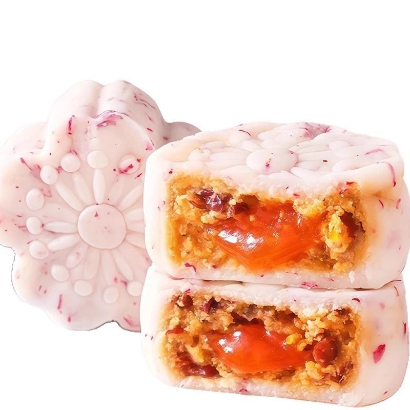 Beautiful 7-Color Melting Rose Cake, Light Sweet Taste Suitable For Everyone