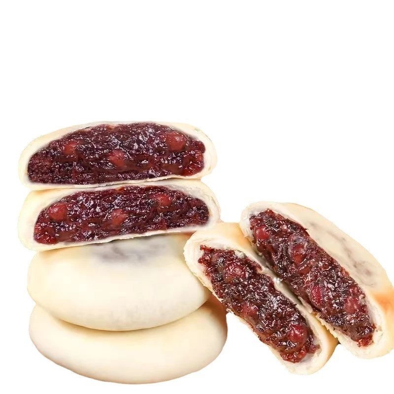 Brown Rice Red Bean Cake Delicious Flavor, Light Sweetness, Each Bite Full Of Ingredients, Stimulates Your Taste Buds