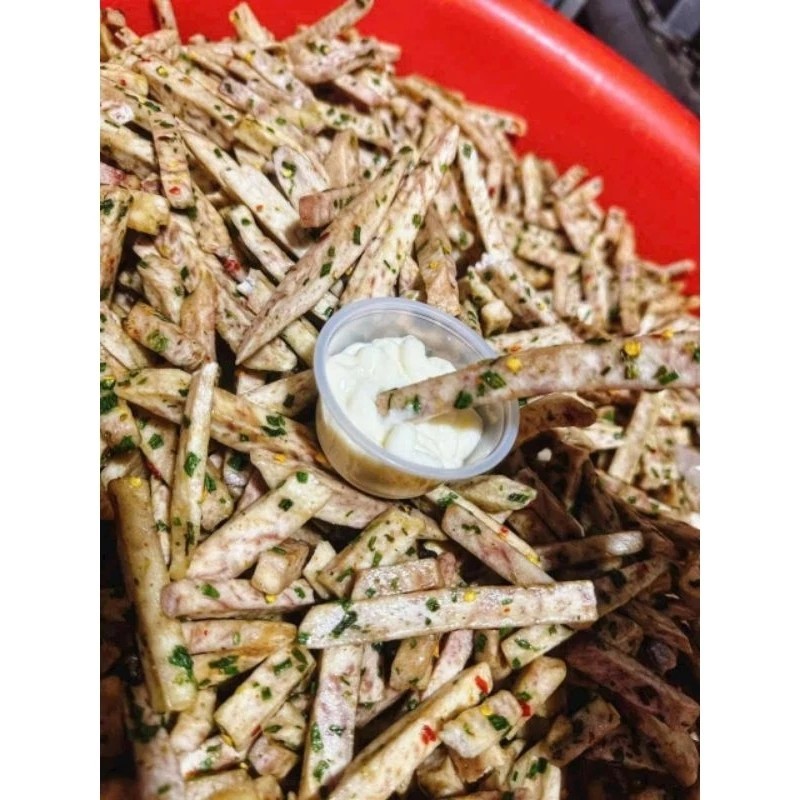 1KG Crispy and Spicy Taro with Fish Sauce and Onions