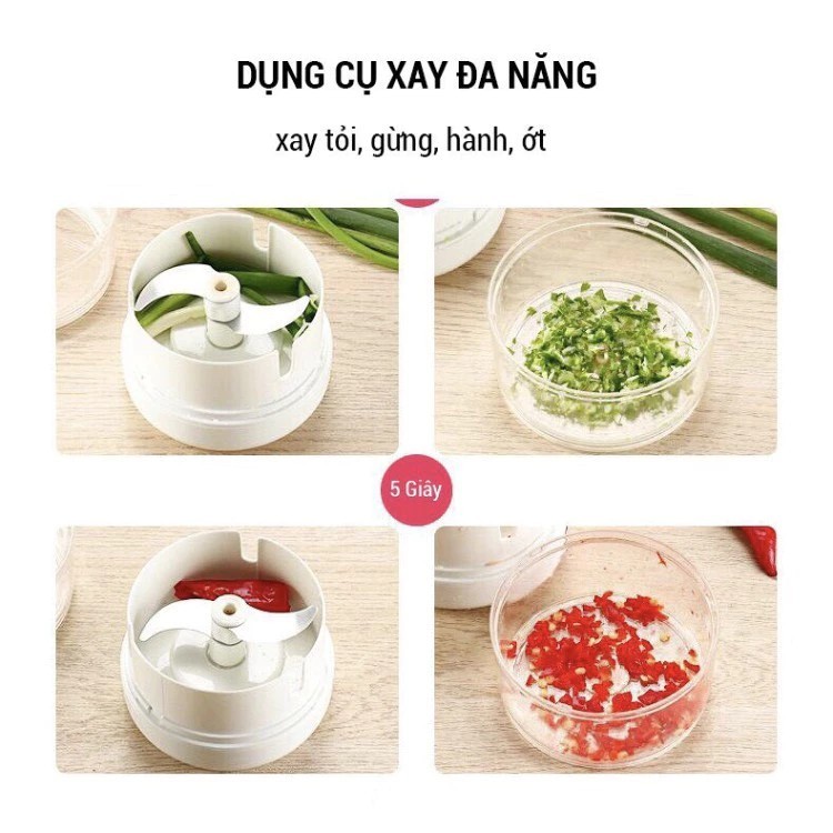 [FreeShip❤] Multi-function mini handheld garlic and chili grinder 88172 SHIPNHANH88