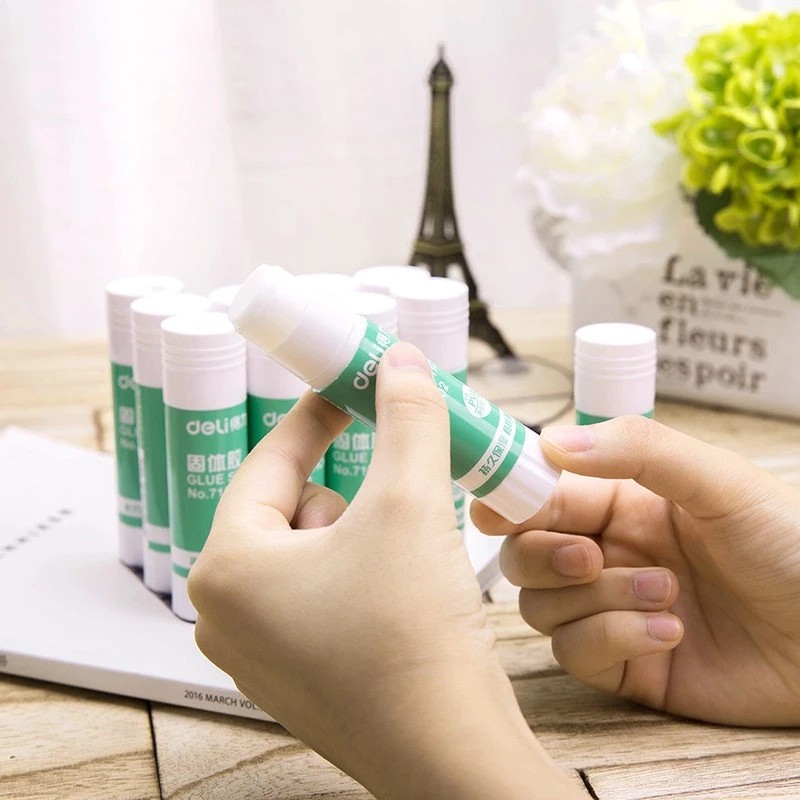 Deli paper glue is high quality, safe, fast-sticking, and environmentally friendly.