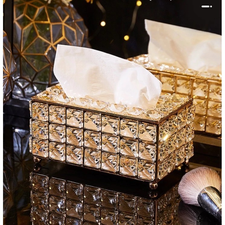 Luxurious Nordic style sparkling crystal studded paper box available