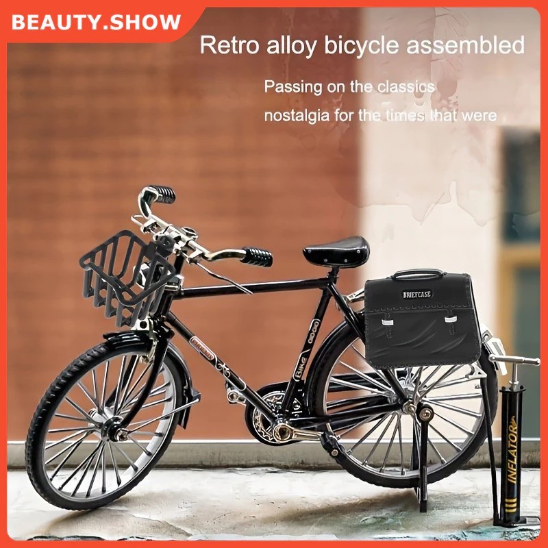 Shocking Price ⚡Classic Style Mini Alloy Bicycle Assembly Model, Educational Collection of Toys for Children Gift