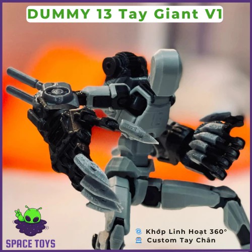 Giant 13-Armed Dummy Model Giant Assembly Toy | Space Toys