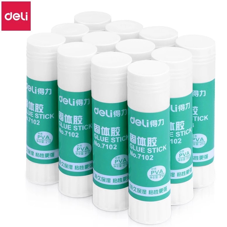 Deli paper glue is high quality, safe, fast-sticking, and environmentally friendly.