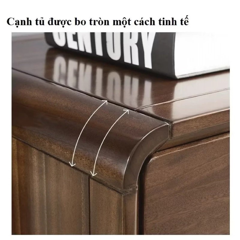 ♥️Freeship♥️wooden bedside cabinet with 2 drawers - cabinet with secret compartment