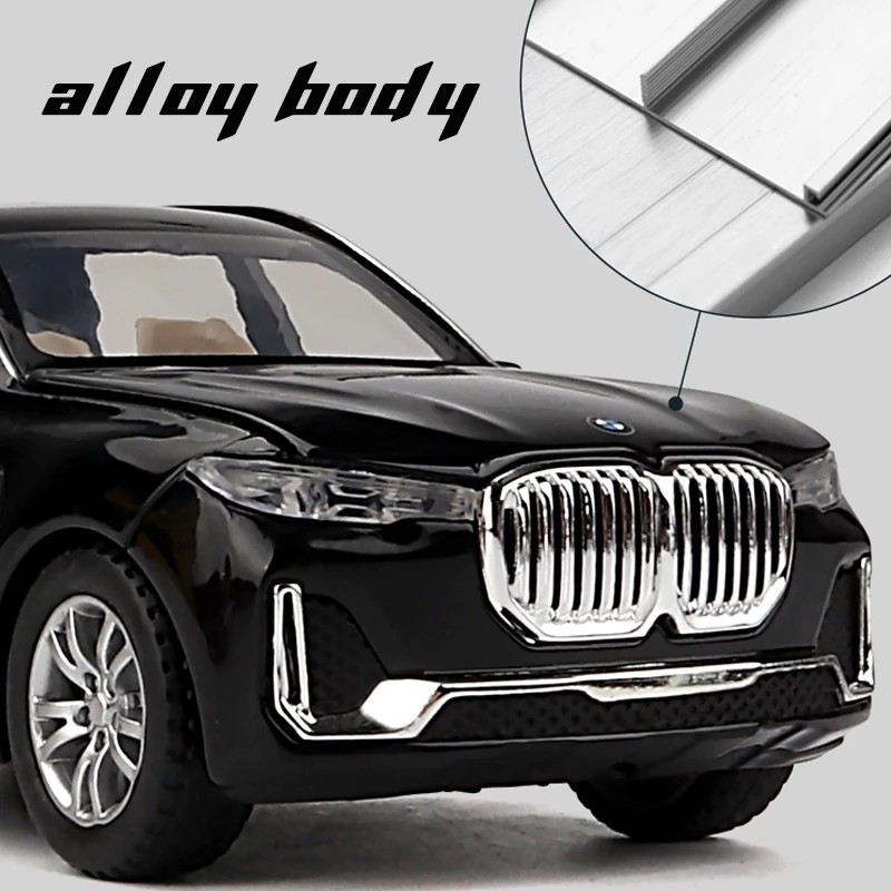 BMW X7 Alloy Car Model 1:32 Scale With Lights And Music