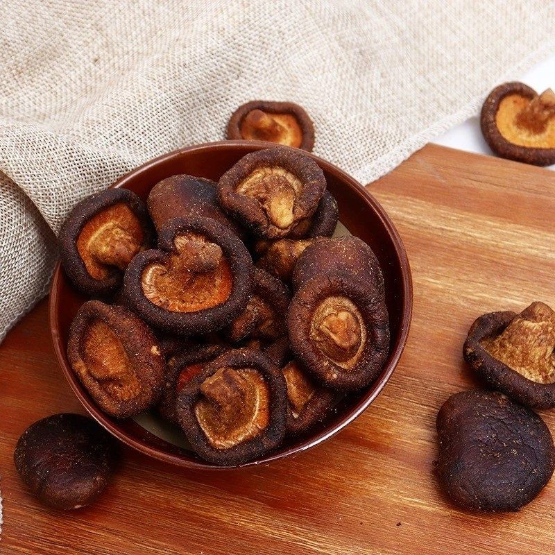 Kati Mushroom, Crispy Dried Shiitake Mushroom, Instant Snacks Fried with Salt and Crispy Mushroom Flavor