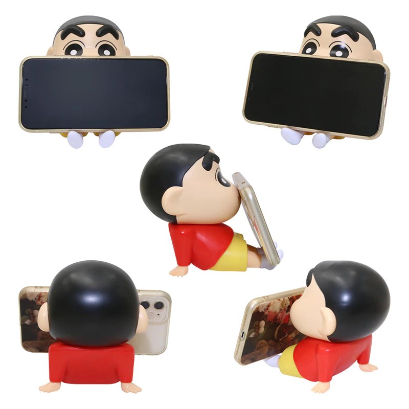 Crayon Shin-chan Mobile Phone Holder，Shin-chan Smartphone Holder，Animation Desktop Ornaments Gifts