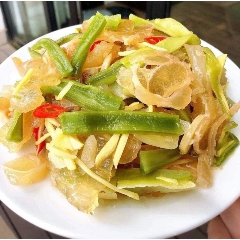 Dried Tien Vua Vegetables (Young green, crispy, sweet, rich in fiber) - Grade 1, vacuum packed