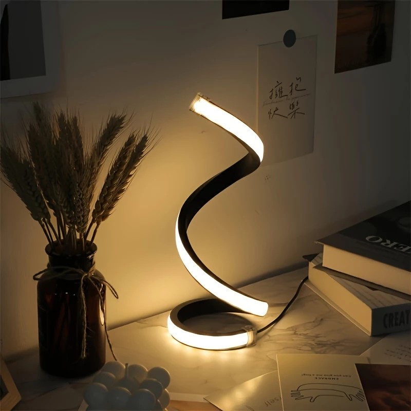 Simple Three-tone Lamp USB Table Lamp Bedroom Table Lamp