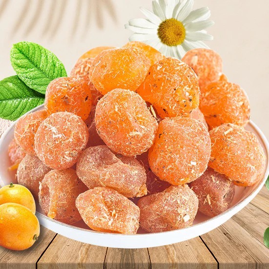 Dried Kumquats with Whole Orange and Licorice, Rich Flavor, Natural, Rich in Nutrients