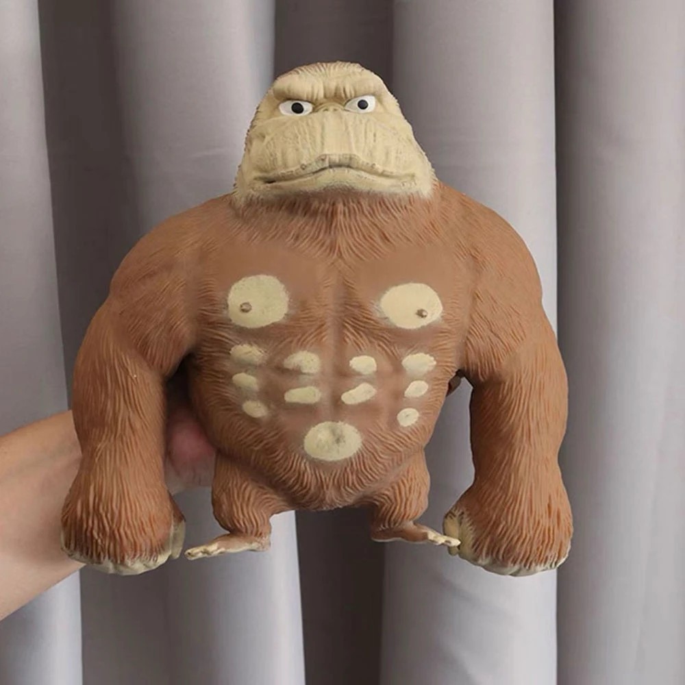 Elastic Monkey, Elastic Orangutan Stress Relief Toy made of soft rubber