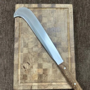 Machete, tree cleaver, garden knife, stainless steel SUPAP ship, ebony handle with solid steel handle