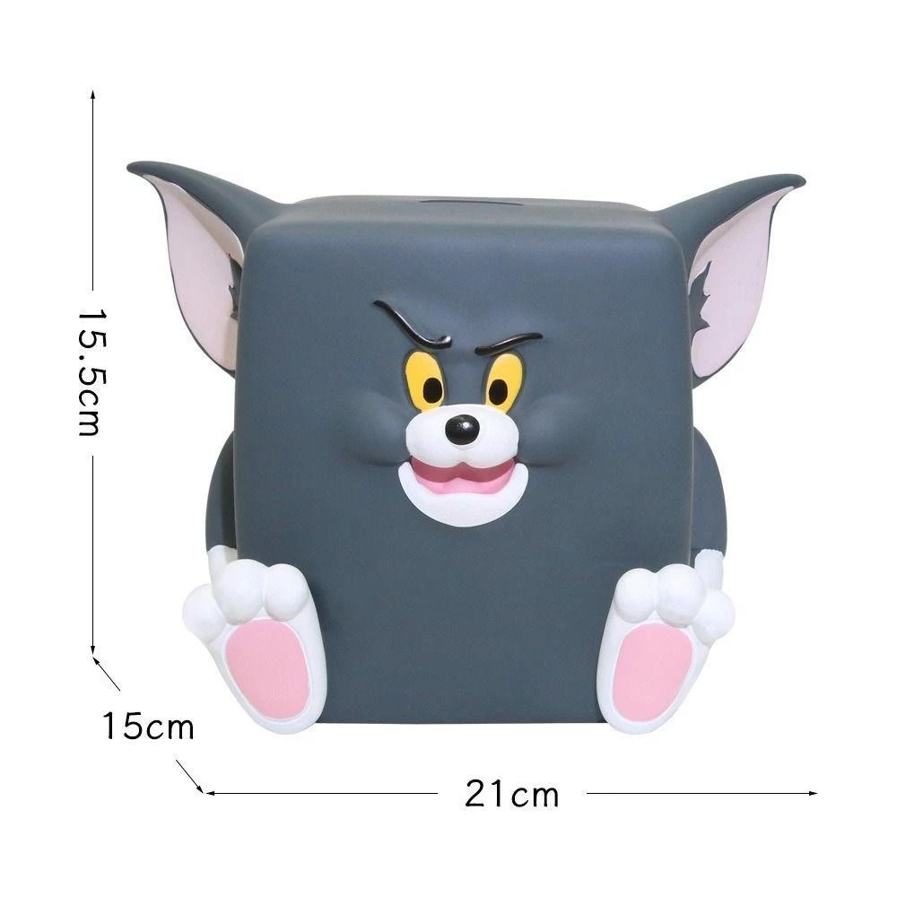 Tthouse Coin Saving, Durable Tom Money Jar Large Capacity, Cute Decoration INS Plastic Children Household Storage Box