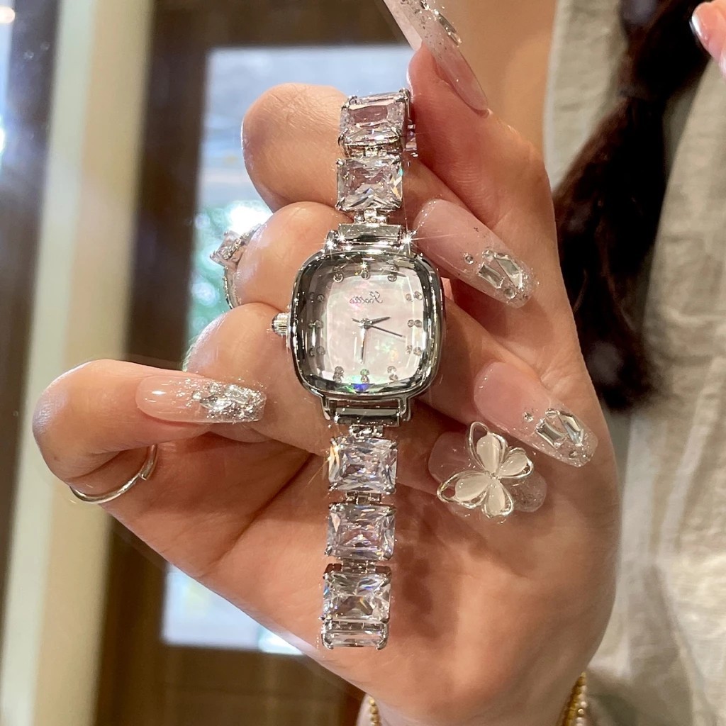 [CILOA] Genuine luxury women's watch, small square face, beautiful quartz women's watch, waterproof women's watch 9142