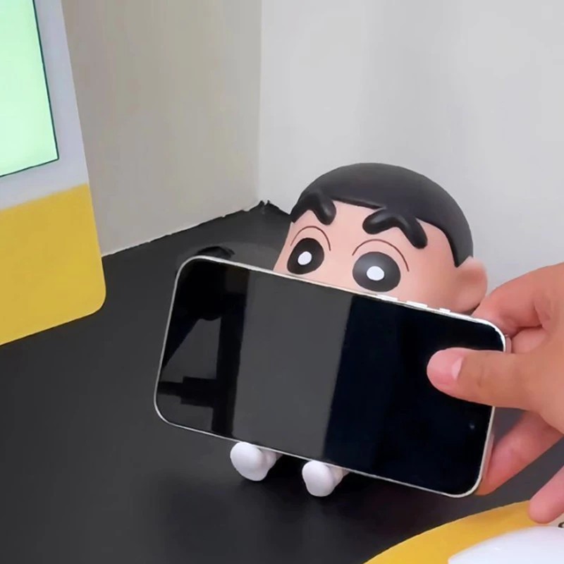 Crayon Shin-chan Mobile Phone Holder，Shin-chan Smartphone Holder，Animation Desktop Ornaments Gifts