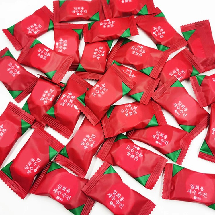 Bag of 20 multi-purpose compressed tissues, convenient for one-time use, cotton candy compressed face towels, Compressed towels