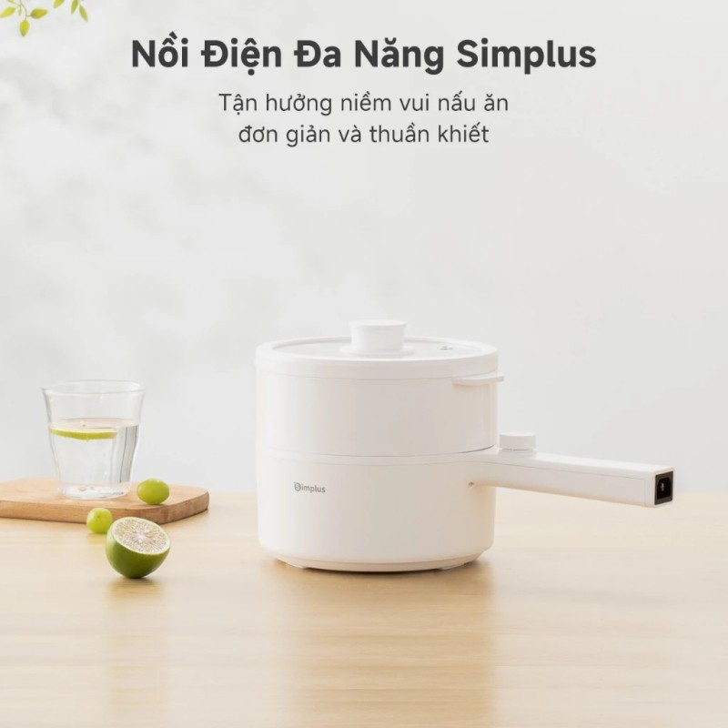 Simplus Multi-Function Electric Hot Pot 2L Capacity 1 Year Warranty