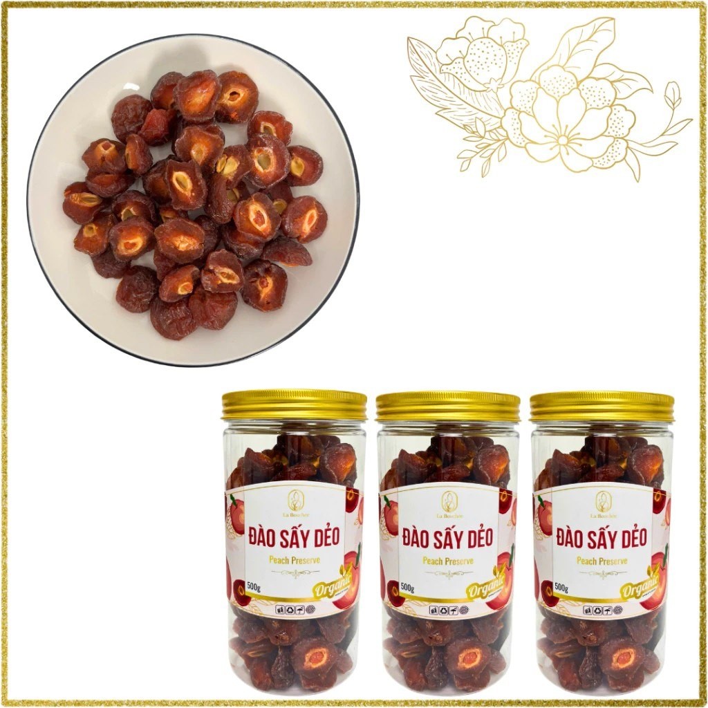 La Bouchée Premium Dried Peaches 500g