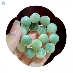 Gjcute Natural Bodhi Root Bracelet With Round Beads Buddha Beads Remembrance Bracelet VN