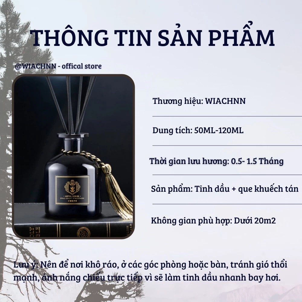 WIACHNN Hotel Room Fragrance Essential Oil Wooden Sticks Self-Diffusing Air Deodorizer KS