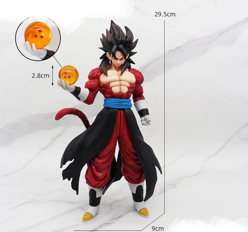 Large Model Vegeta Super Saiyan 4 Figure Vegeta holding Dragon Ball Anime Dragon Ball in 7 Dragon Balls