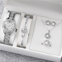 Fashion Stainless Steel Watch Strap with Rhinestones for Women