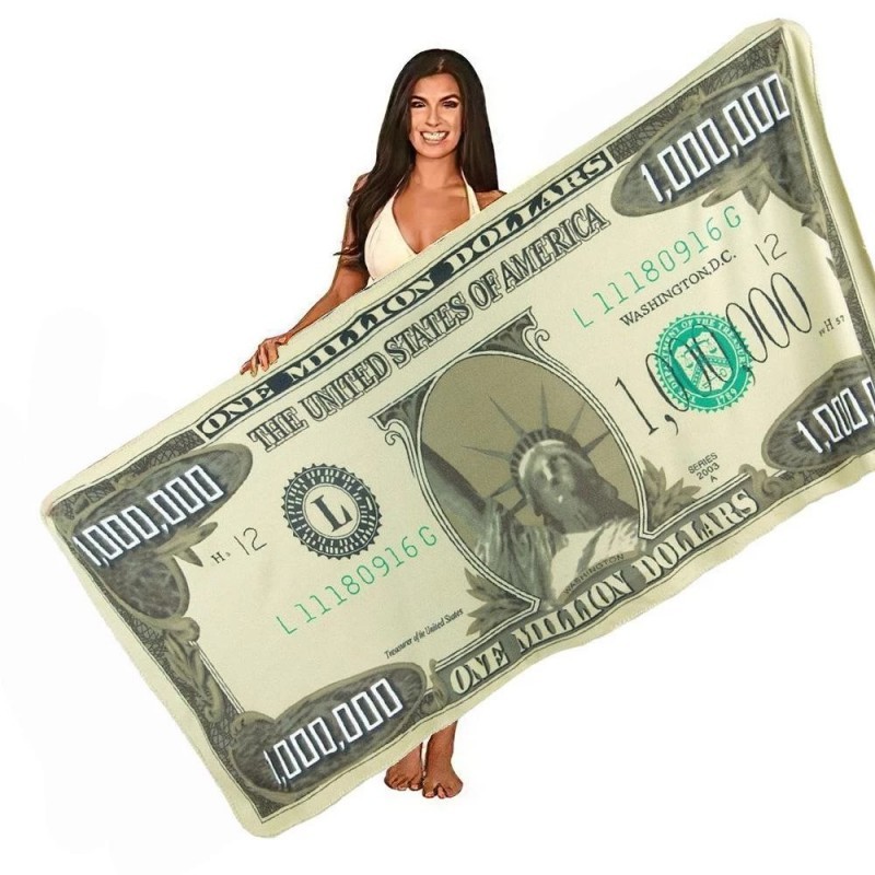 Dollar Pattern Office Blanket Soft Cool Many