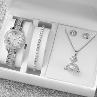 Fashion Stainless Steel Watch Strap with Rhinestones for Women